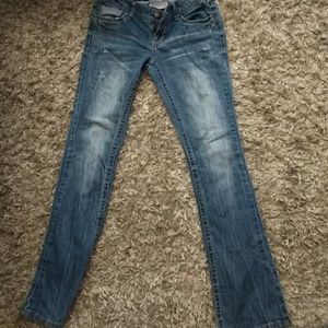 Red camel jeans